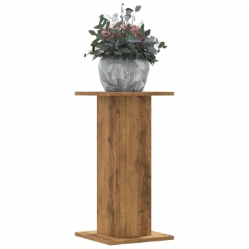 Suporturi de plante, 2 buc., stejar artizanal, 30x30x60cm, lemn - Img 1