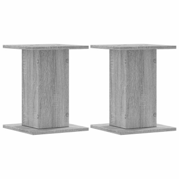 Suporturi difuzoare 2 buc gri sonoma 30x30x40 cm lemn prelucrat - Img 2