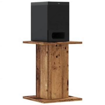 Suporturi difuzoare 2 buc lemn vechi 30x30x40 cm lemn prelucrat - Img 3