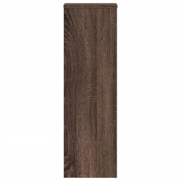 Suporturi plante 2 buc. stejar maro 25x25x80cm lemn prelucrat - Img 5