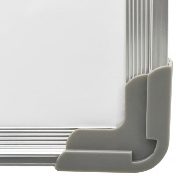 Tablă magnetică albă cu ștergere uscată 60x40 cm oțel - Img 6