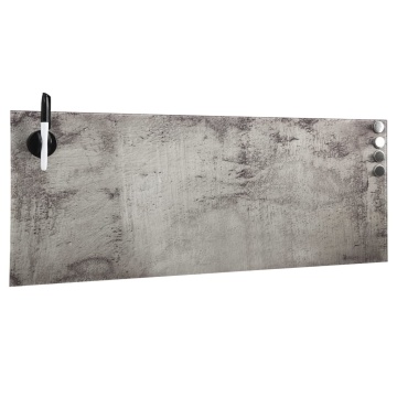 Tablă magnetică de perete, 60 x 20 cm, sticlă - Img 2