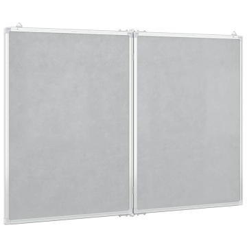 Tablă magnetică pliabilă, alb, 120x100x1,7 cm, aluminiu - Img 4