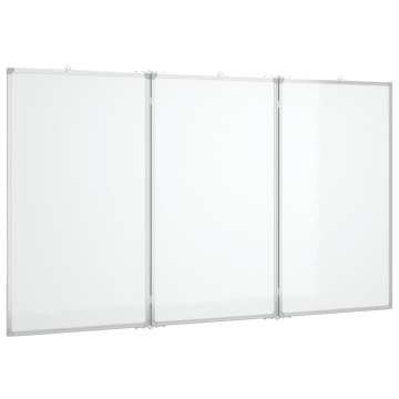 Tablă magnetică pliabilă, alb, 180x80x1,7 cm, aluminiu - Img 2