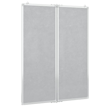 Tablă magnetică pliabilă, alb, 80x100x1,7 cm, aluminiu - Img 4
