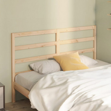 Tăblie de pat, 141x4x100 cm, lemn masiv de pin - Img 1