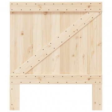 Tăblie de pat, 90x104 cm, lemn masiv de pin - Img 3