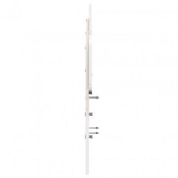 Tăblie de pat, alb, 140 cm, lemn masiv de pin - Img 8