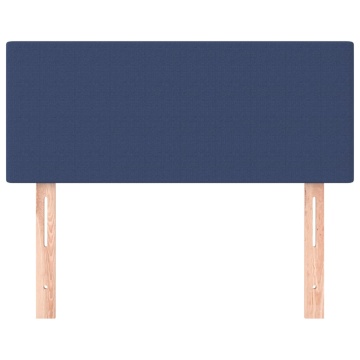Tăblie de pat, albastru, 100x5x78/88 cm, textil - Img 3