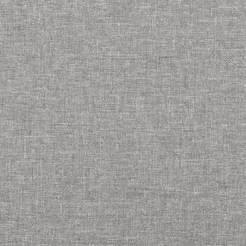 Tăblie de pat cu aripioare gri deschis 203x16x118/128 cm textil - Img 5