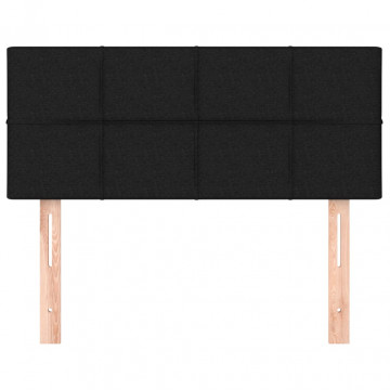 Tăblie de pat, negru, 100x5x78/88 cm, textil - Img 3