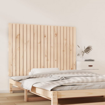 Tăblie de pat pentru perete, 127,5x3x90 cm, lemn masiv de pin - Img 3