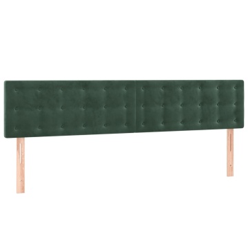 Tăblii de pat, 2 buc, verde închis, 80x5x78/88 cm, catifea - Img 2