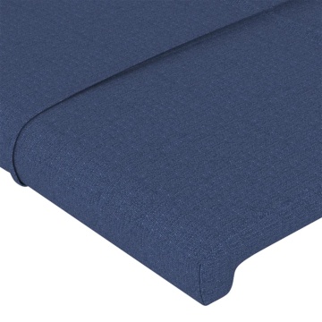 Tăblii de pat, 4 buc, albastru, 72x5x78/88 cm, textil - Img 4