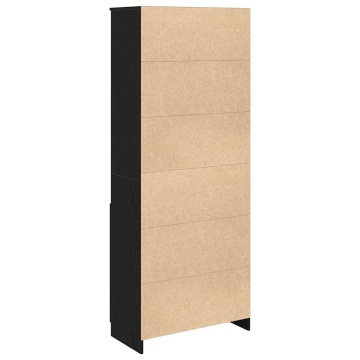 Tablou Stejar negru 70x35x180 cm Lemn prelucrat - Img 7