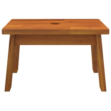 Taburet cu 1 treaptă, 38x26x22 cm, lemn masiv de acacia - Img 4