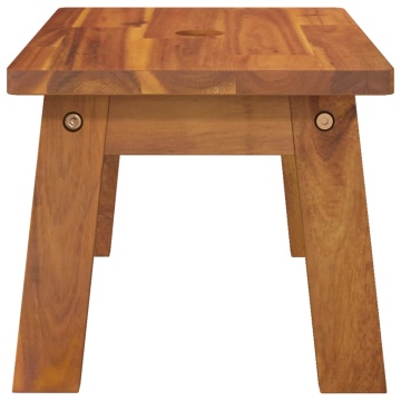 Taburet cu 1 treaptă, 38x26x22 cm, lemn masiv de acacia - Img 8