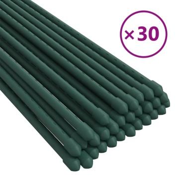 Țăruși pentru plante de grădină, 30 buc., verde, 180 cm, oțel - Img 2