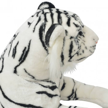 Tigru de jucărie din pluș, XXL, alb - Img 3
