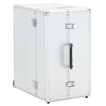 Troler de pilot, 47 x 39 x 27 cm, argintiu, aluminiu - Img 2