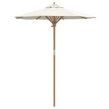 Umbra de grădină Crem Alb 180x230 cm din Bambus - Img 2