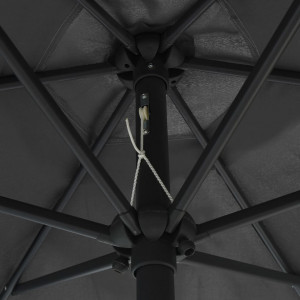Umbrelă de soare cu stâlp aluminiu, antracit, 270 x 246 cm - Img 2
