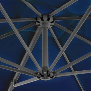 Umbrelă suspendată stâlp aluminiu, albastru azuriu, 250x250 cm - Img 2