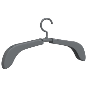 Umerașe pentru haine extensibile, 10 buc., gri - Img 3