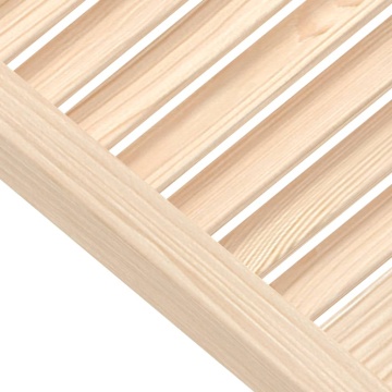 Ușă de dulap cu design lambriu, 99,3x39,4 cm, lemn masiv de pin - Img 4