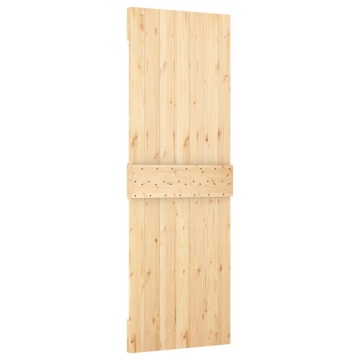 Ușă glisantă cu set de feronerie 70x210 cm, lemn masiv de pin - Img 8