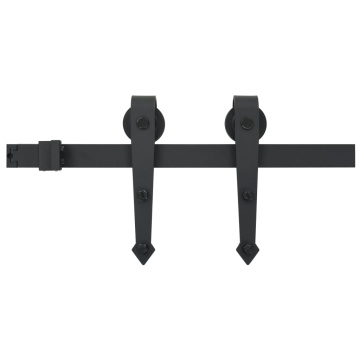 Ușă glisantă cu set de feronerie 70x210 cm, lemn masiv de pin - Img 7