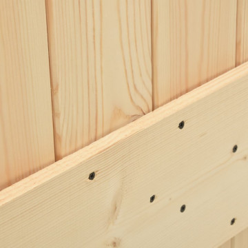 Ușă glisantă cu set de feronerie 70x210 cm, lemn masiv de pin - Img 5