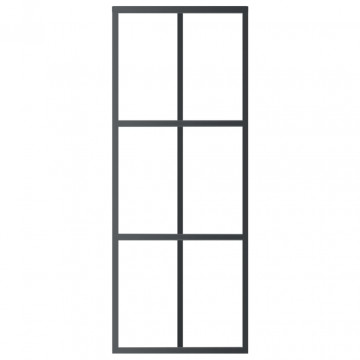 Ușă glisantă cu set feronerie, 76x205 cm, sticlă ESG/aluminiu - Img 4