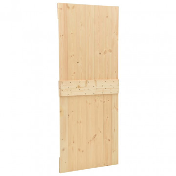 Ușă glisantă cu set feronerie, 80x210 cm, lemn masiv de pin - Img 8