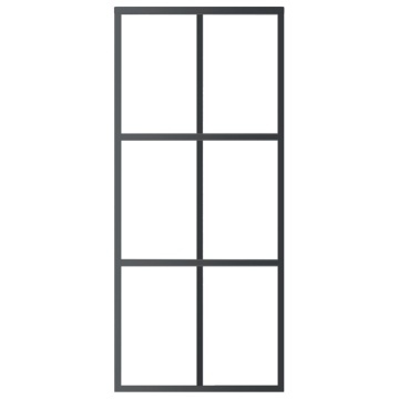 Ușă glisantă cu set feronerie, 90x205 cm, sticlă ESG/aluminiu - Img 4