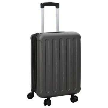 Valiză pliabilă cu carcasă dură 20'' gri închis 34x23x55.5 cm ABS - Img 2