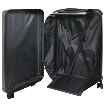 Valiză pliabilă cu carcasă dură 28'' Gri închis 50x30x76 cm ABS - Img 1