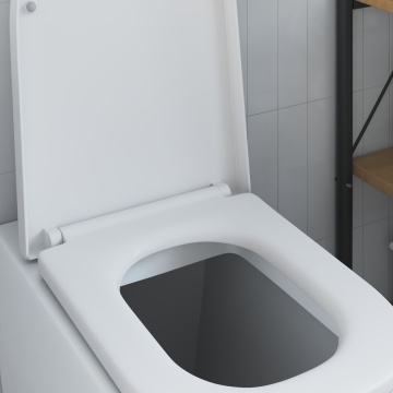 Vas de toaletă cu eliberare rapidă cu închidere moale Duroplast Alb - Img 4