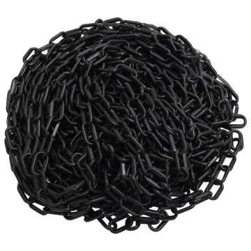 vidaXM Lanț de avertizare, negru, 100 m, Ø4 mm, plastic - Img 1