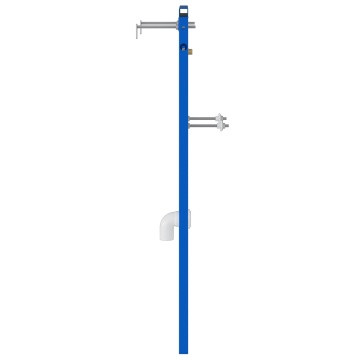 Accesorii baie Albastru Oțel 50 x 17.5 x 139 cm Cadru chiuvetă - Img 3