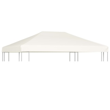 Acoperiș de pavilion, 310 g/m², alb crem, 4 x 3 m - Img 1