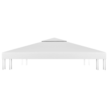 Acoperiș de pavilion cu 2 niveluri, alb, 4x3 m, 310 g/m² - Img 4