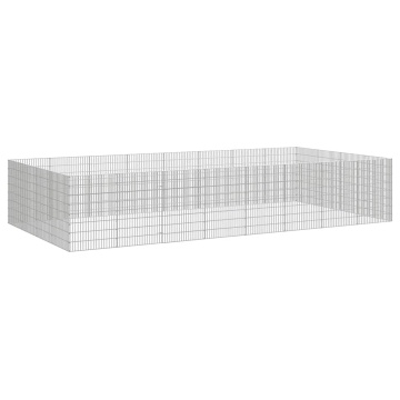 Adăpost pentru animale cu 24 panouri, 54x80 cm, fier galvanizat - Img 3