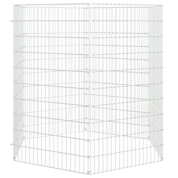 Adăpost pentru animale cu 6 panouri, 54x100 cm, fier galvanizat - Img 3