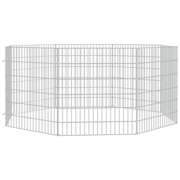 Adăpost pentru animale cu 8 panouri, 54x60 cm, fier galvanizat - Img 3
