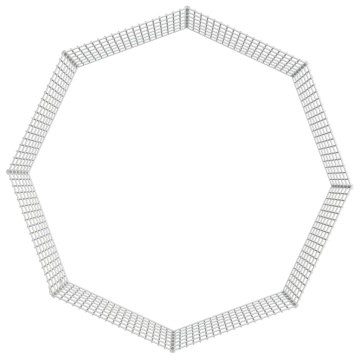 Adăpost pentru animale cu 8 panouri, 54x60 cm, fier galvanizat - Img 6