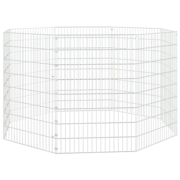 Adăpost pentru animale cu 8 panouri, 54x80 cm, fier galvanizat - Img 2