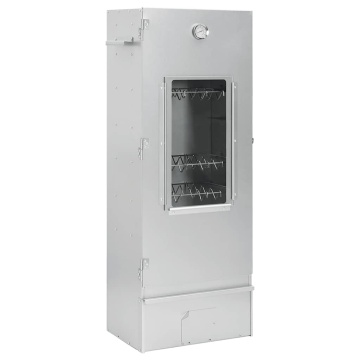Afumătoare grătar cu așchii lemn 44,5x29x110 cm oțel galvanizat - Img 2