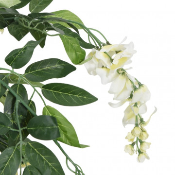 Arbore artificial wisteria 840 frunze 120 cm verde și alb - Img 2