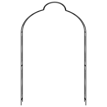 Arcadă de grădină, negru, 150 x 34 x 240 cm, fier - Img 2